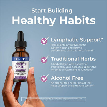 𝐋𝐨𝐯𝐢𝐝𝐬®Organic Lymphatic Support Herbal Blend Drops（𝑆𝑢𝑝𝑝𝑜𝑟𝑡𝑠 𝑁𝑎𝑡𝑢𝑟𝑎𝑙 𝐼𝑚𝑚𝑢𝑛𝑖𝑡𝑦, 𝐷𝑒𝑡𝑜𝑥 𝐵𝑎𝑙𝑎𝑛𝑐𝑒 & 𝐻𝑒𝑎𝑙𝑡ℎ𝑦 𝑊𝑒𝑖𝑔ℎ𝑡 𝑀𝑎𝑛𝑎𝑔𝑒𝑚𝑒𝑛𝑡））