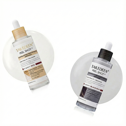 [𝗧𝗔𝗜𝗟𝗘𝗗𝗘𝗡® Official] Peel Shot Glow Rice Ampoule Duo - Serums for Brightening, Exfoliating, and Moisturizing - Suitable for All Skin Types