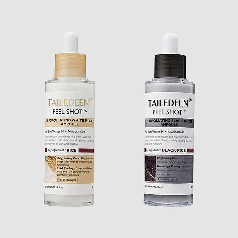 [𝗧𝗔𝗜𝗟𝗘𝗗𝗘𝗡® Official] Peel Shot Glow Rice Ampoule Duo - Serums for Brightening, Exfoliating, and Moisturizing - Suitable for All Skin Types